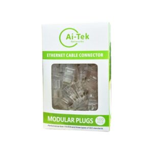 Ai-Tek RJ45 UTP CAT6 Connector Box (100 Pcs)